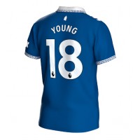 Billiga Everton Ashley Young #18 Hemma fotbollskläder 2023-24 Kortärmad